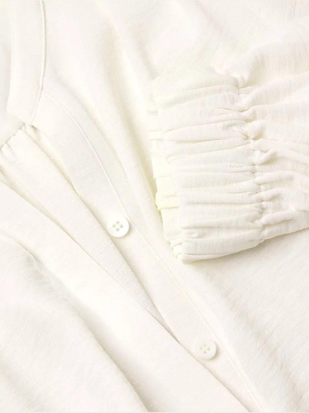 NEW Brochu Walker The Phoebe Blouse in Salt White. Sold-out designer style with - Picture 6 of 12
